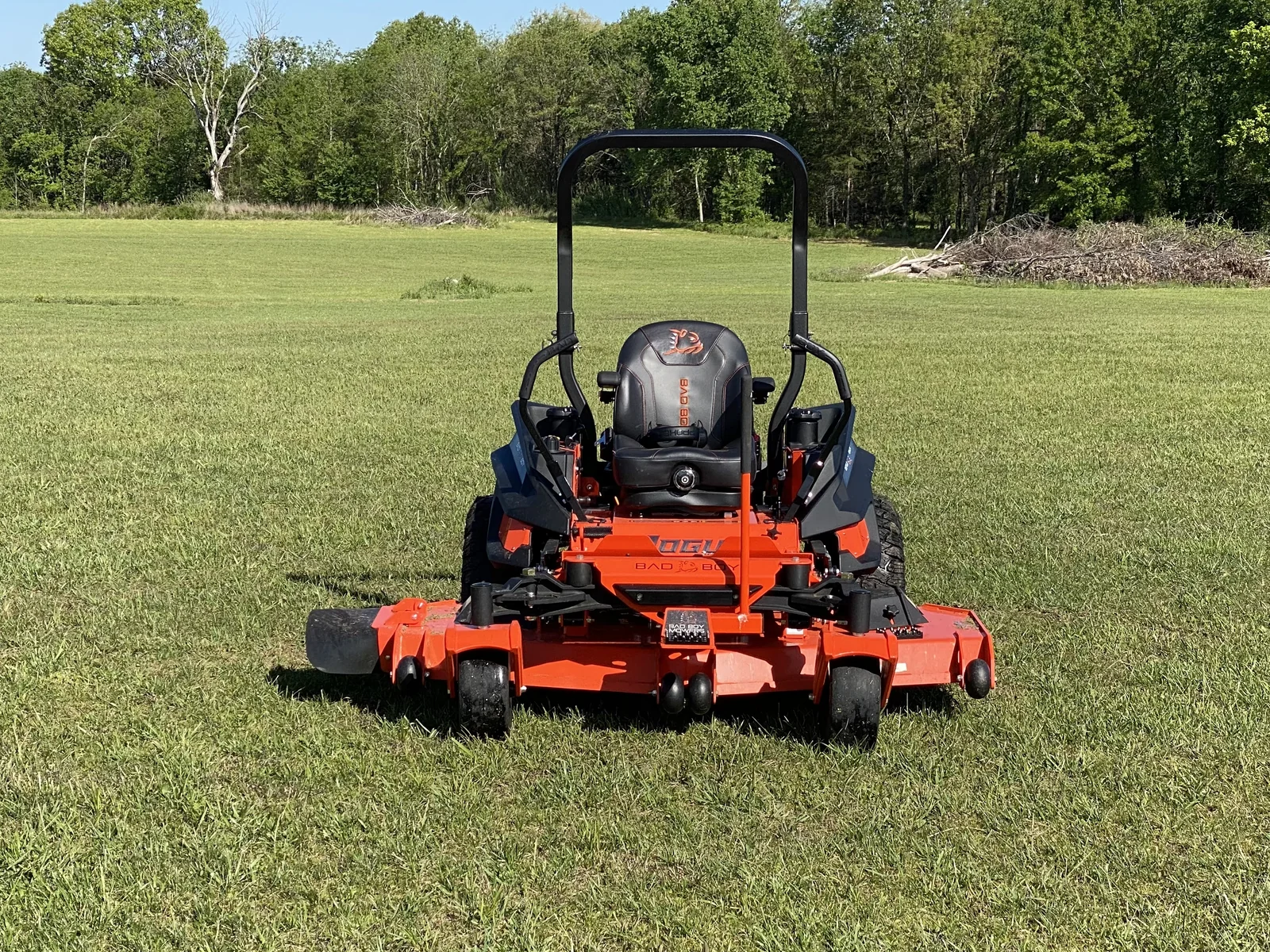 Bad Boy Rogue 72" — front view showing the deck width and ROPS bar
